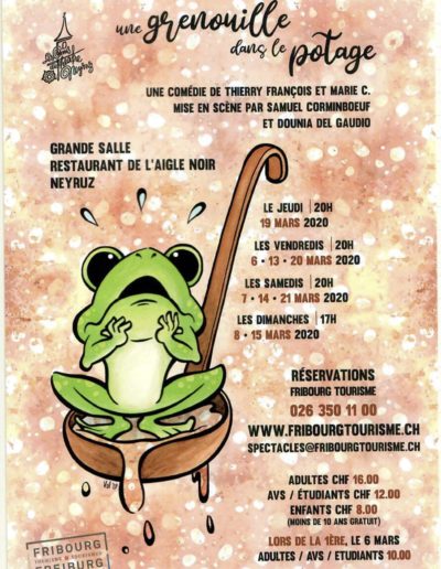 une grenouille dans le potage