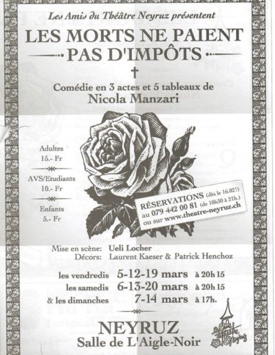 Les morts ne paient pas d'impôts